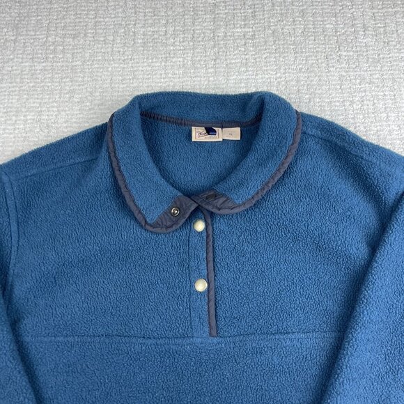 Vintage Woolrich Fleece Blue XL 90s Snap T USA Made Green Jacket Women Oversized - Picture 2 of 16